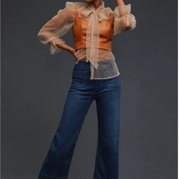 Pilcro wide-leg high rise jeans - Picture 3 of 7